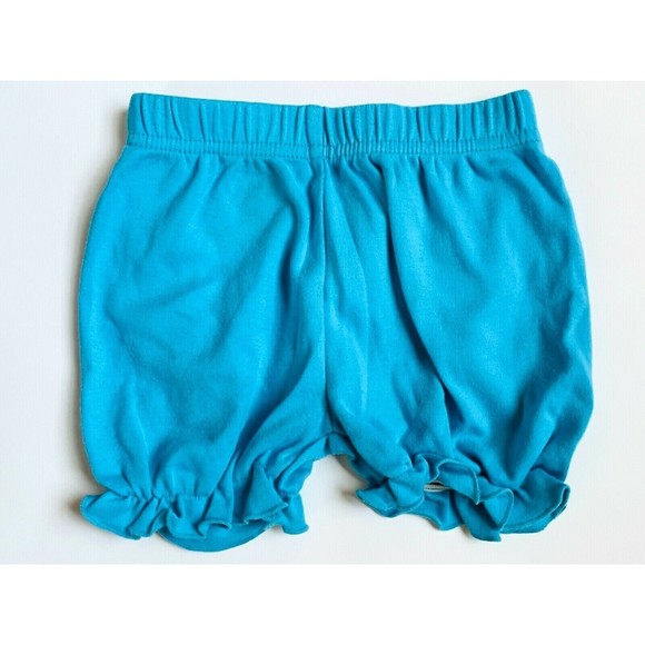 Girls Size 9M 6-9 Months Two Piece Pink Bunny Giraffe Elephant Top & Blue Shorts - Picture 5 of 6